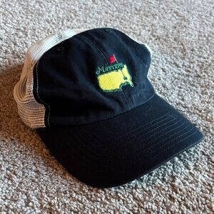 47 Brand Black and White Mesh Cap with Masters embroidered L/XL